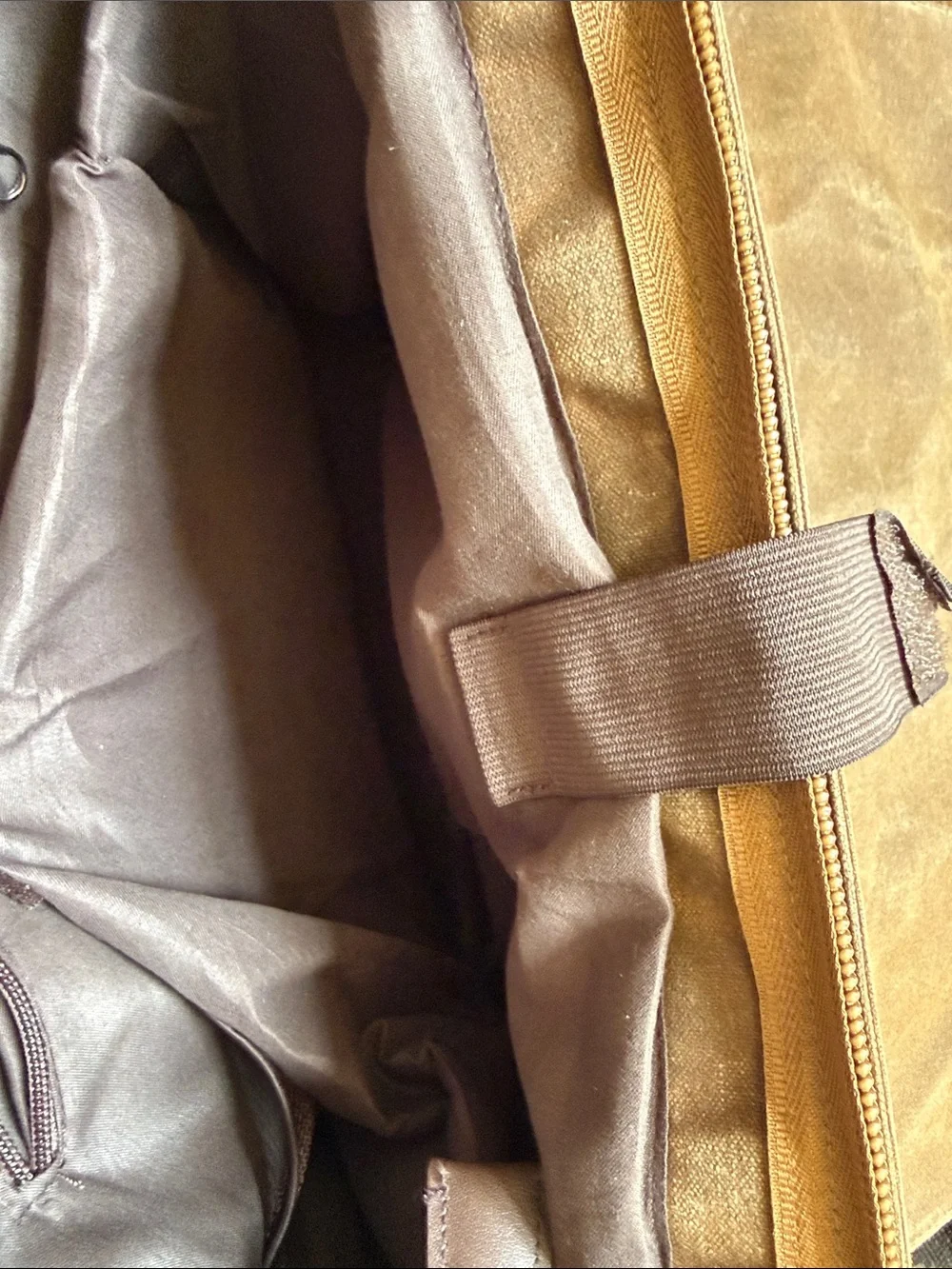 Men's Brown Canvas Messenger Bag with faux Leather Straps